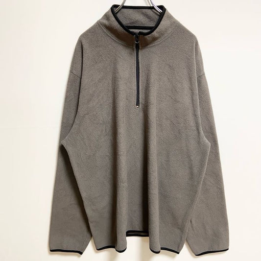 OLD NAVY　オールドネイビー　ハーフジップフリースジャケット　ビッグシルエット　グレー　2XLサイズ
