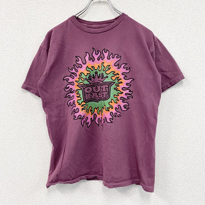 OUT KAST　アウトキャスト　半袖プリントTシャツ　ラップT　両面プリント　紫　パープル　Mサイズ