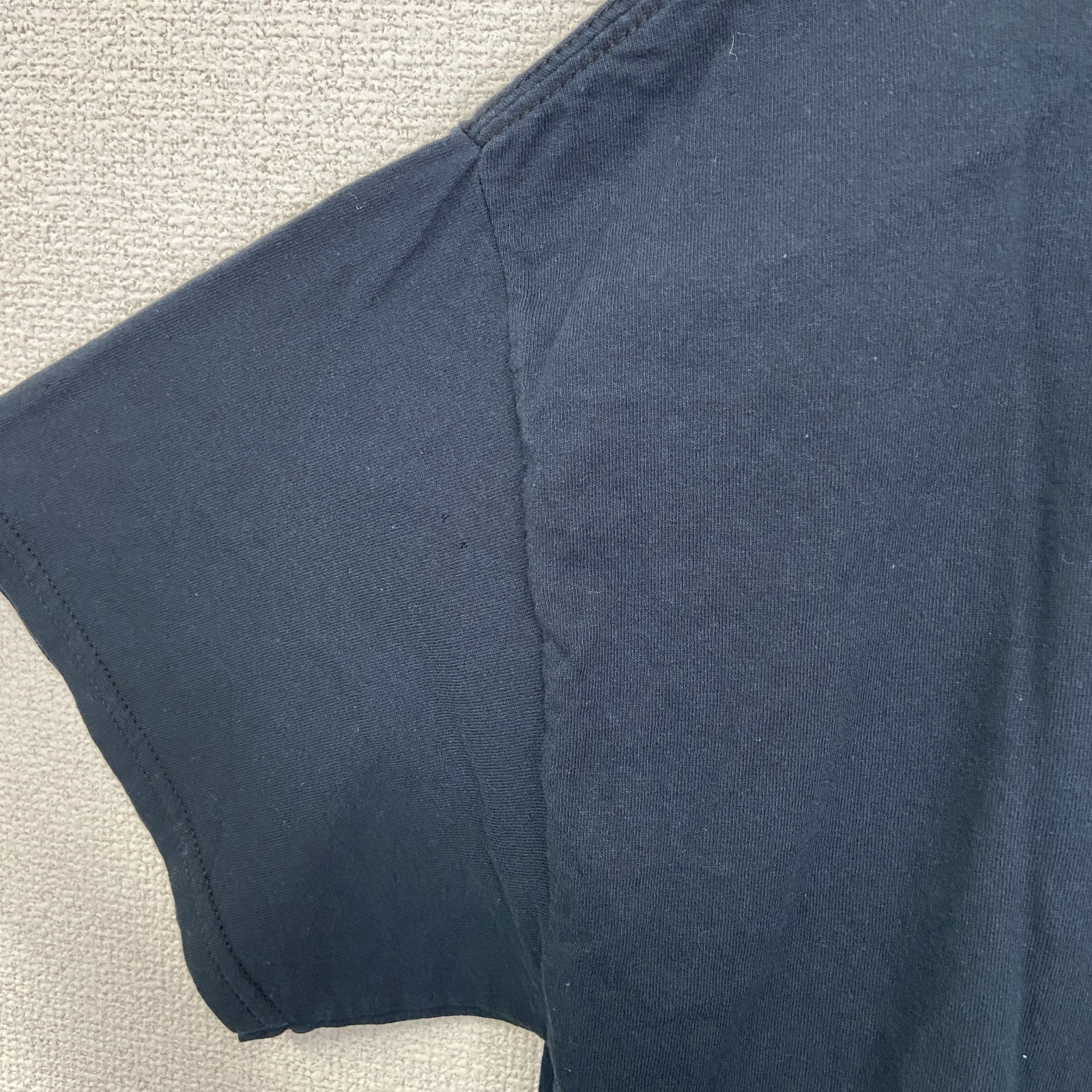 古着 used　GILDAN ギルダン　半袖アルバムジャケットプリントTシャツ　クルーネック　ビースティ　レトロ　黒　XLサイズ