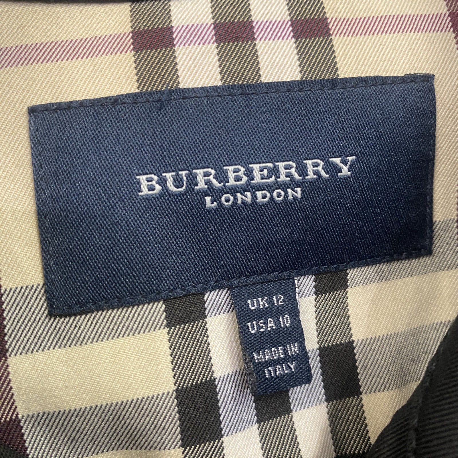 BURBERRY LONDON　バーバリーロンドン　デニムジャケット/Gジャン　黒　ブラック　12サイズ