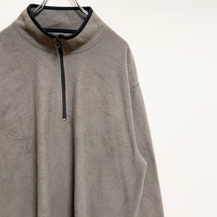 OLD NAVY　オールドネイビー　ハーフジップフリースジャケット　ビッグシルエット　グレー　2XLサイズ