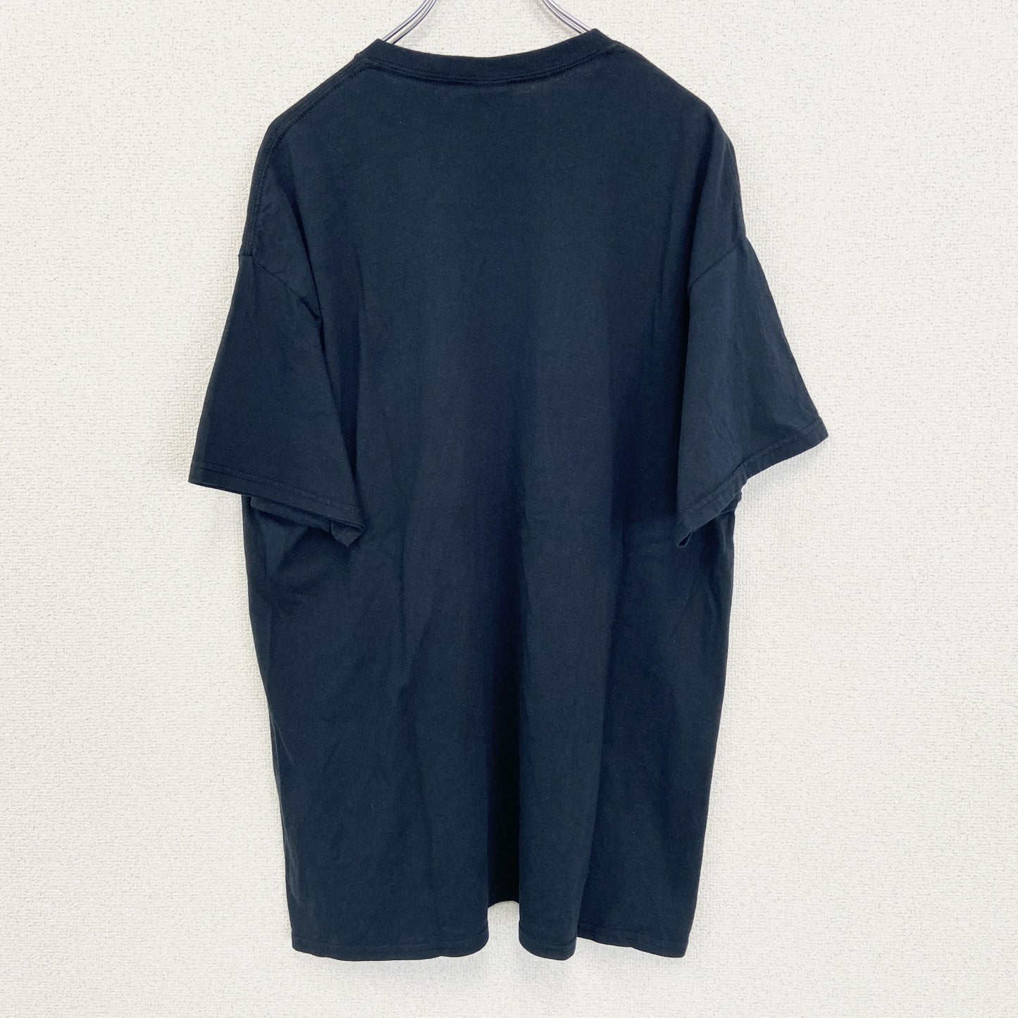 古着 used　GILDAN ギルダン　半袖アルバムジャケットプリントTシャツ　クルーネック　ビースティ　レトロ　黒　XLサイズ