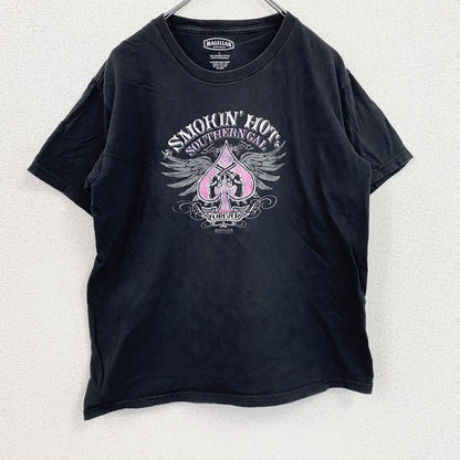 MAGELLAN　半袖プリントTシャツ　黒　ブラック　Lサイズ