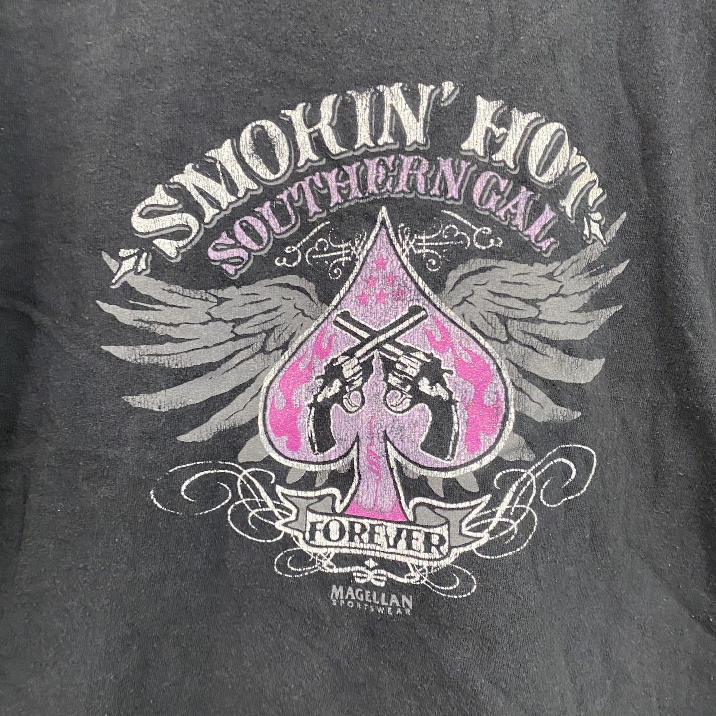 MAGELLAN　半袖プリントTシャツ　黒　ブラック　Lサイズ