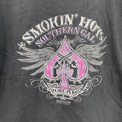 MAGELLAN　半袖プリントTシャツ　黒　ブラック　Lサイズ