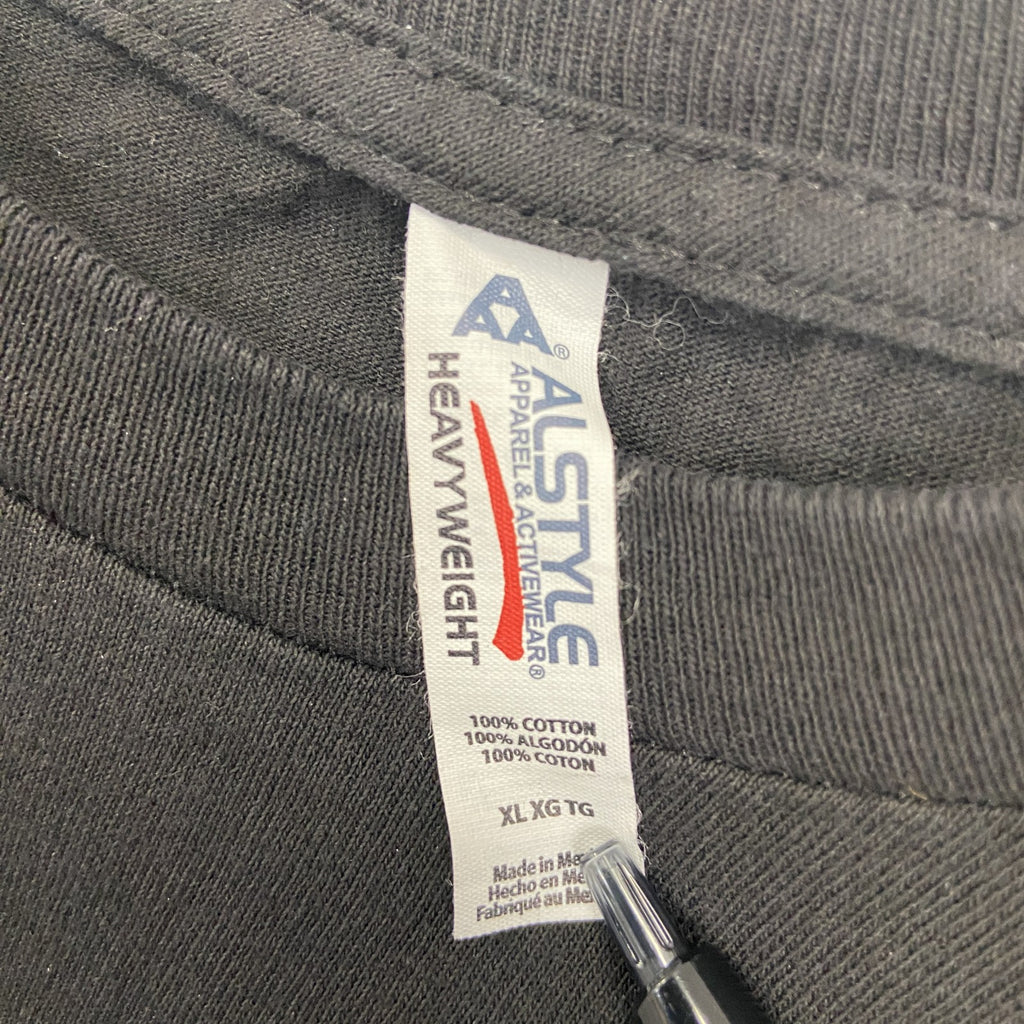 古着 used　ALSTYLE　半袖バンドプリントTシャツ　クルーネック　アレサフランクリン　Y2K　レトロ　黒　XLサイズ