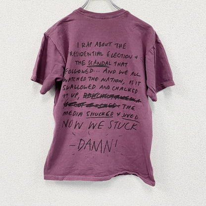 OUT KAST　アウトキャスト　半袖プリントTシャツ　ラップT　両面プリント　紫　パープル　Mサイズ
