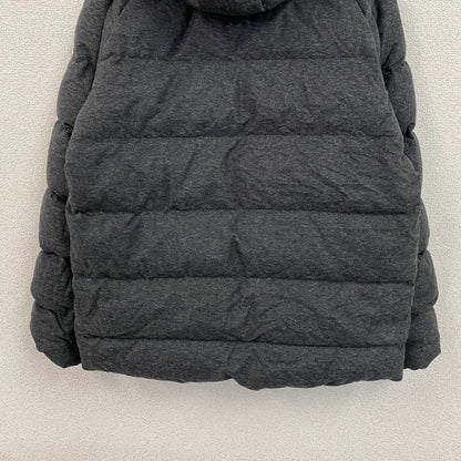GAP　ギャップ　フーデットダウンジャケット　ダウン80％　比翼仕立て　ダークグレー　Mサイズ