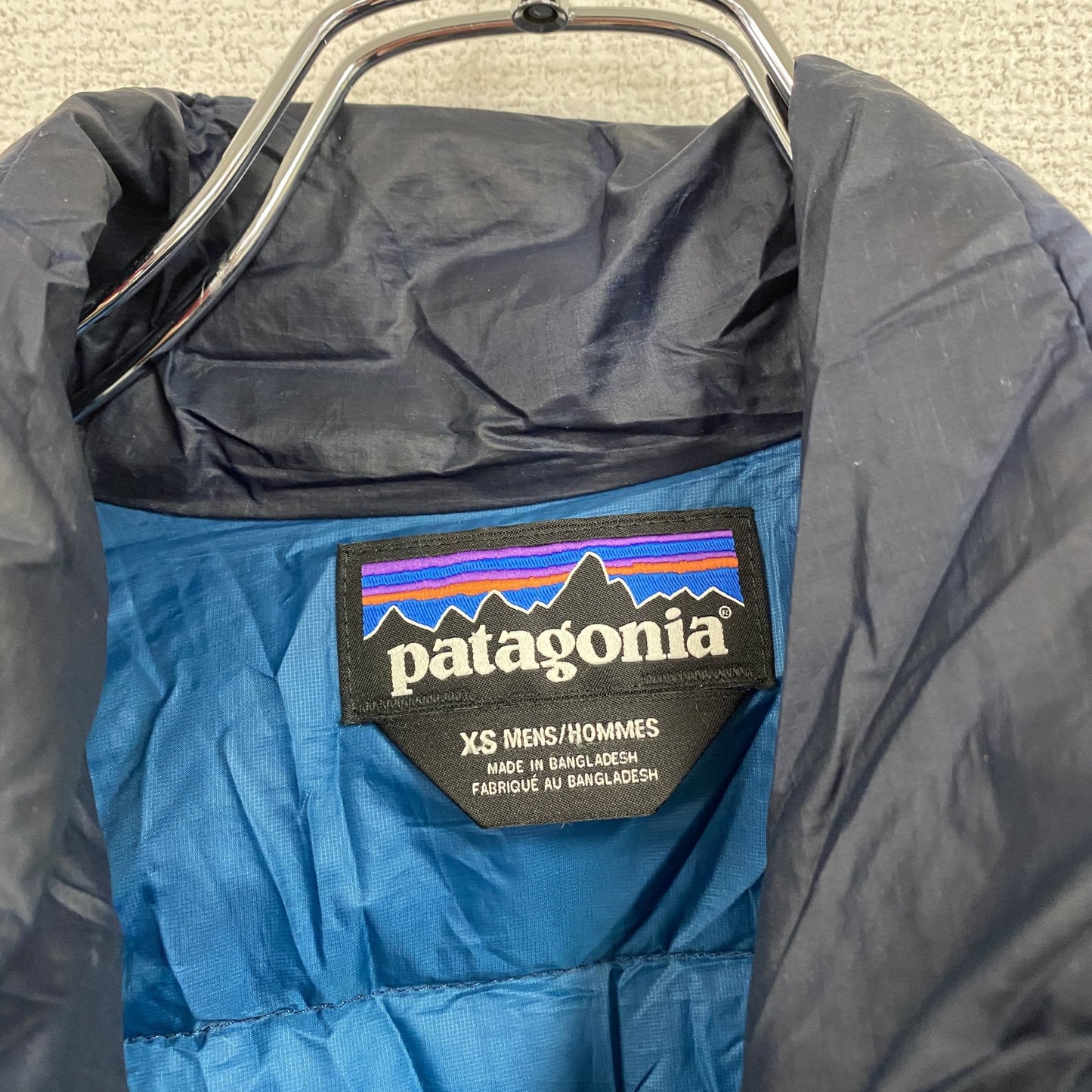 patagonia　パタゴニア　ダウンセーター　ダウン90％　紺　ネイビー　XSサイズ