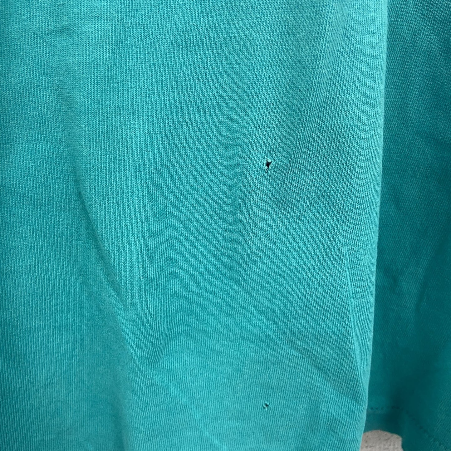 FRUIT OF THE LOOM　フルーツオブザルーム　半袖プリントTシャツ　エメラルドグリーン　XLサイズ