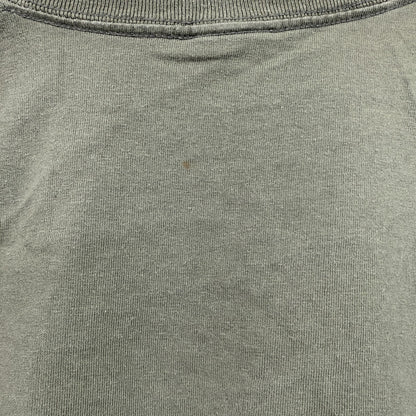 RYUKYU PIRAS　半袖プリントTシャツ　シーサー　獣像　ビックデザイン　クルーネック　カーキ　Lサイズ
