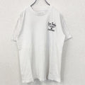 古着 used　半袖プリントTシャツ　ホワイト　白　カジュアルデザイン　クルーネック　シングルステッチ　90s　レトロ　Lサイズ