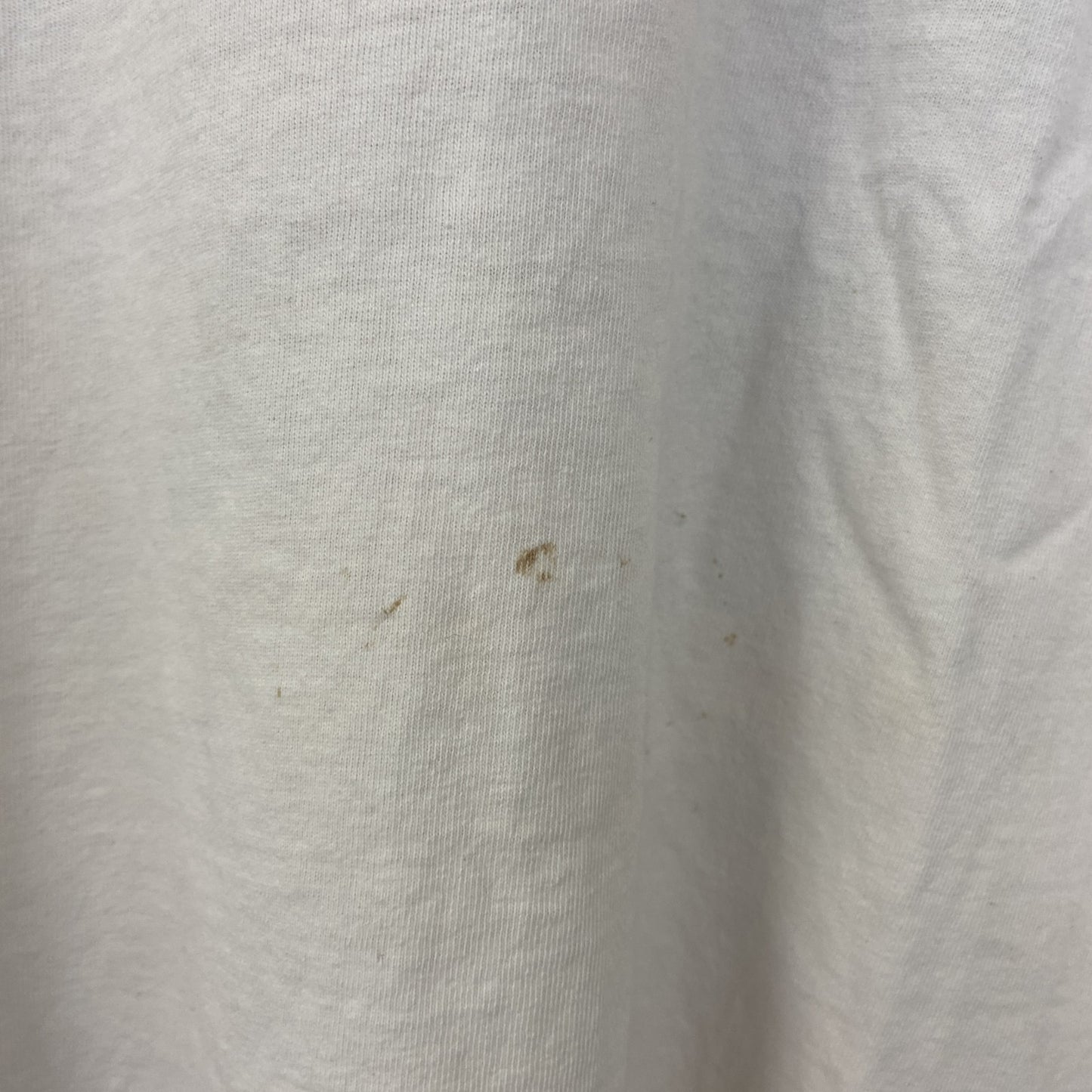 古着 used　半袖プリントTシャツ　ホワイト　白　カジュアルデザイン　クルーネック　シングルステッチ　90s　レトロ　Lサイズ