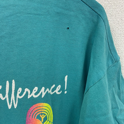 FRUIT OF THE LOOM　フルーツオブザルーム　半袖プリントTシャツ　エメラルドグリーン　XLサイズ