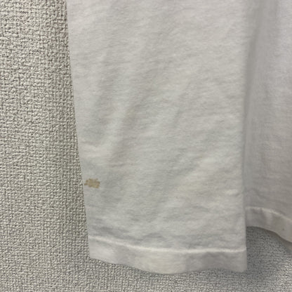 古着 used　半袖プリントTシャツ　ホワイト　白　カジュアルデザイン　クルーネック　シングルステッチ　90s　レトロ　Lサイズ