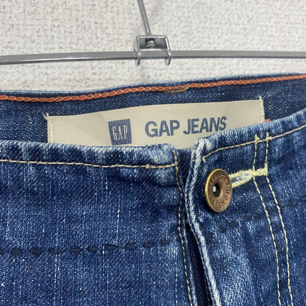 GAP JEANS　ギャップ　デニムパンツ/ジーンズ　ジップフライ　縦落ち　フラップポケット　インディゴ　34サイズ
