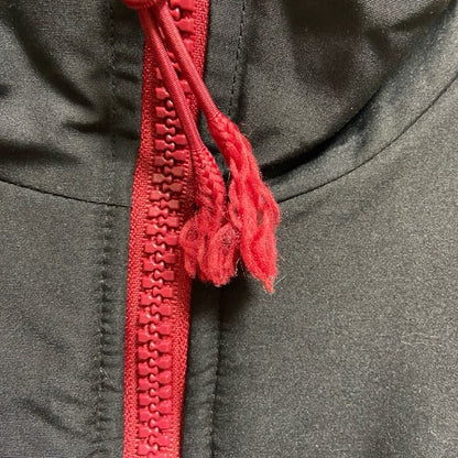 ～90s　CRABLE SPORTSWEAR　フリースジャケット　ARKANSAS　黒　赤　Lサイズ