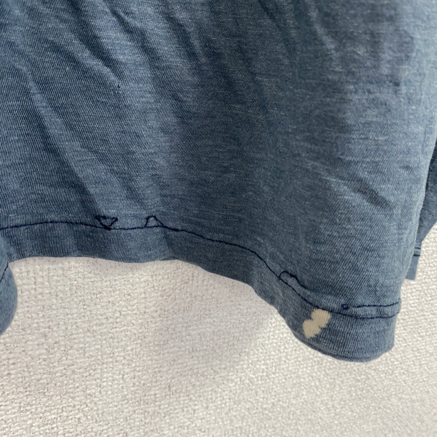 MARVEL COMICS　マーベル　半袖プリントTシャツ　フェード　紺　ネイビー