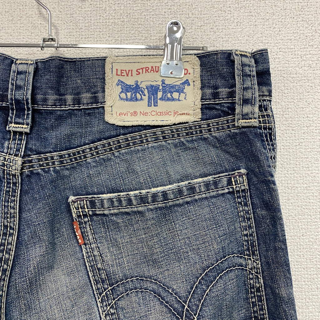 Levi's　リーバイス　ダメージデニムパンツ/ジーンズ　鬼ヒゲ　縦落ち　ジップフライ　インディゴ　32サイズ