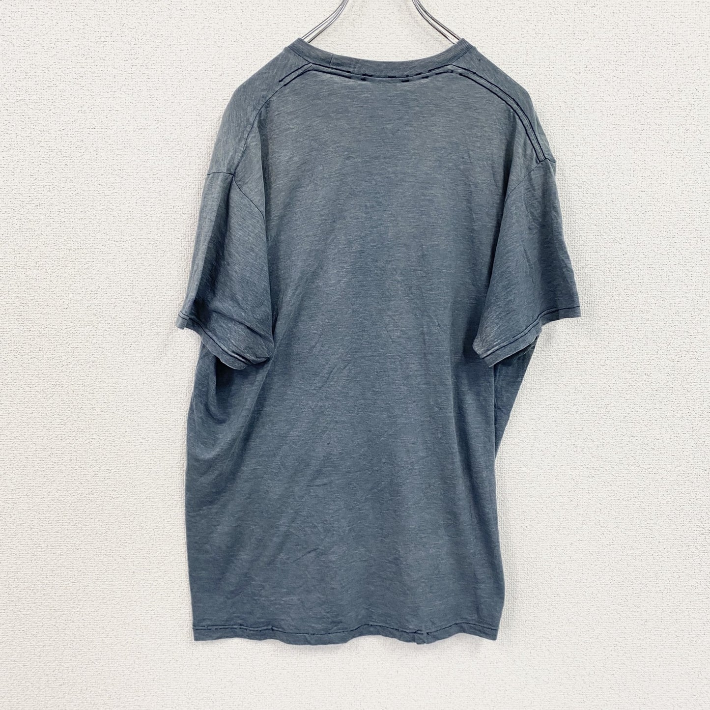 MARVEL COMICS　マーベル　半袖プリントTシャツ　フェード　紺　ネイビー