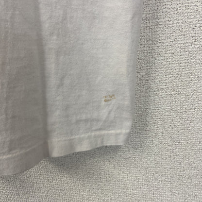 古着 used　半袖プリントTシャツ　ホワイト　白　カジュアルデザイン　クルーネック　シングルステッチ　90s　レトロ　Lサイズ