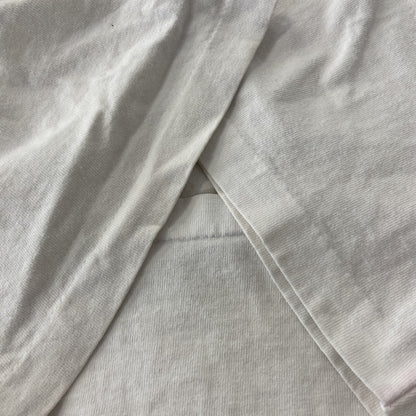 古着 used　半袖プリントTシャツ　ホワイト　白　カジュアルデザイン　クルーネック　シングルステッチ　90s　レトロ　Lサイズ