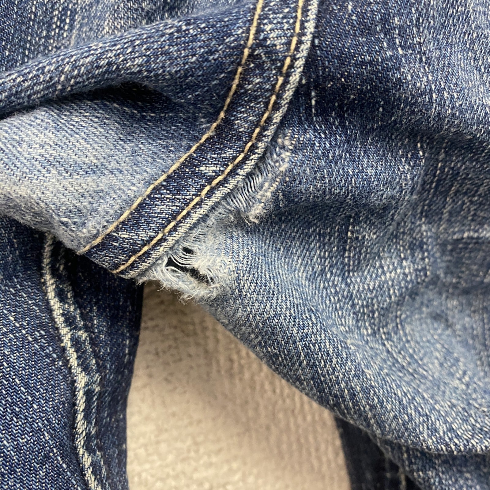 GAP JEANS　ギャップ　デニムパンツ/ジーンズ　ジップフライ　縦落ち　フラップポケット　インディゴ　34サイズ