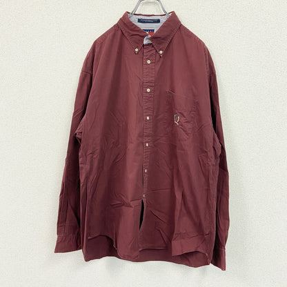 TOMMY HILFIGER　トミーヒルフィガー　長袖シャツ　赤　レッド　XLサイズ