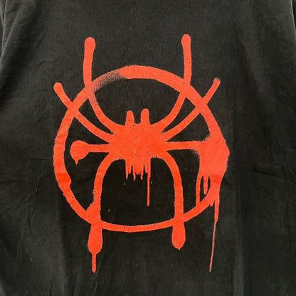 古着 used　MARVEL　マーベル　PORT&COMPANY　半袖プリントTシャツ　スパイダーマン　映画　黒　Lサイズ