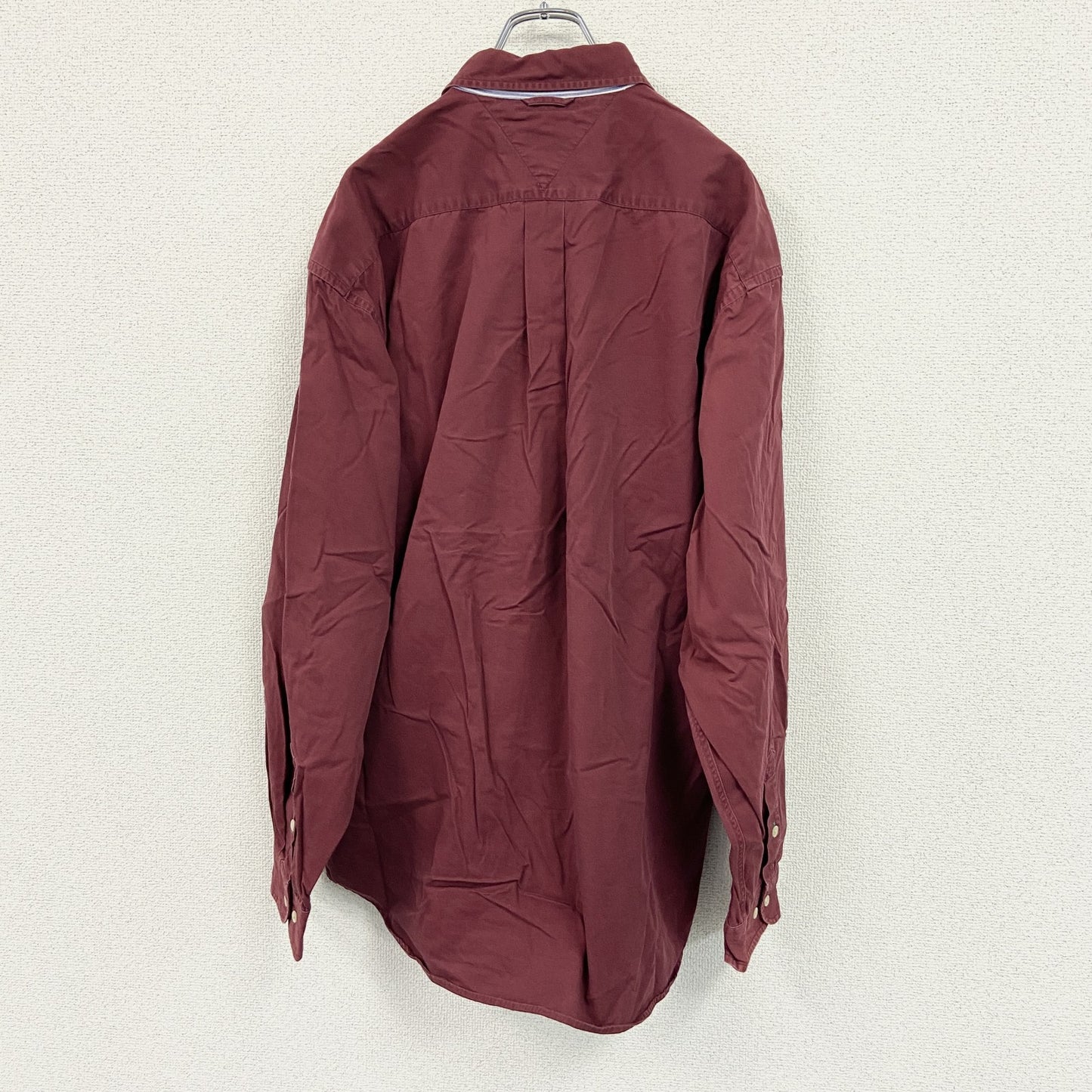TOMMY HILFIGER　トミーヒルフィガー　長袖シャツ　赤　レッド　XLサイズ