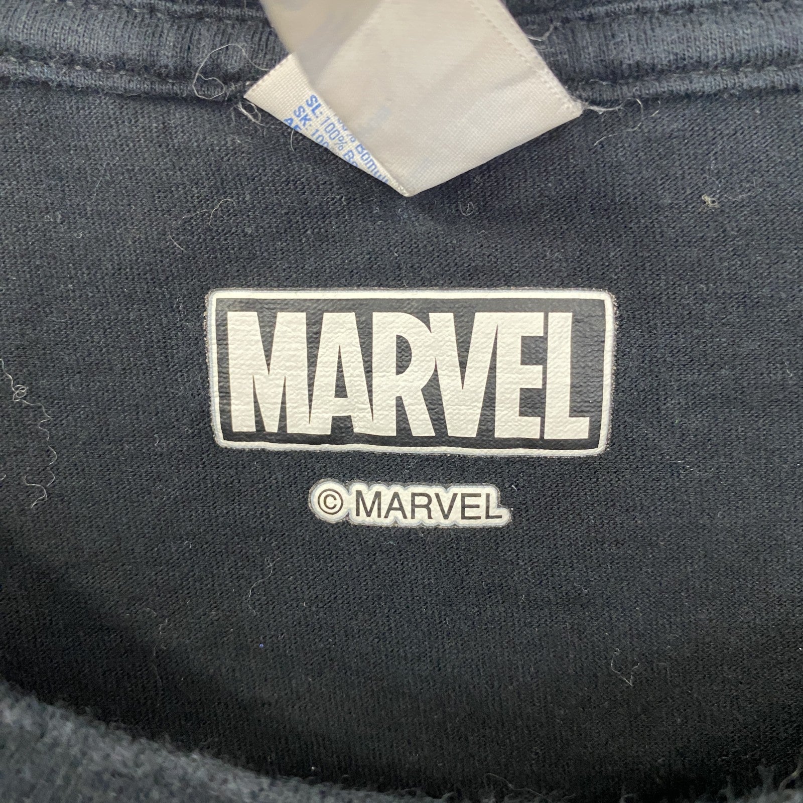 古着 used　MARVEL　マーベル　PORT&COMPANY　半袖プリントTシャツ　スパイダーマン　映画　黒　Lサイズ