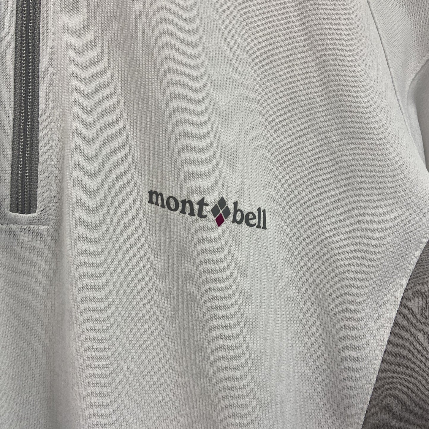 mont-bell　モンベル　ロングスリーブジップシャツ　白　ホワイト　XLサイズ