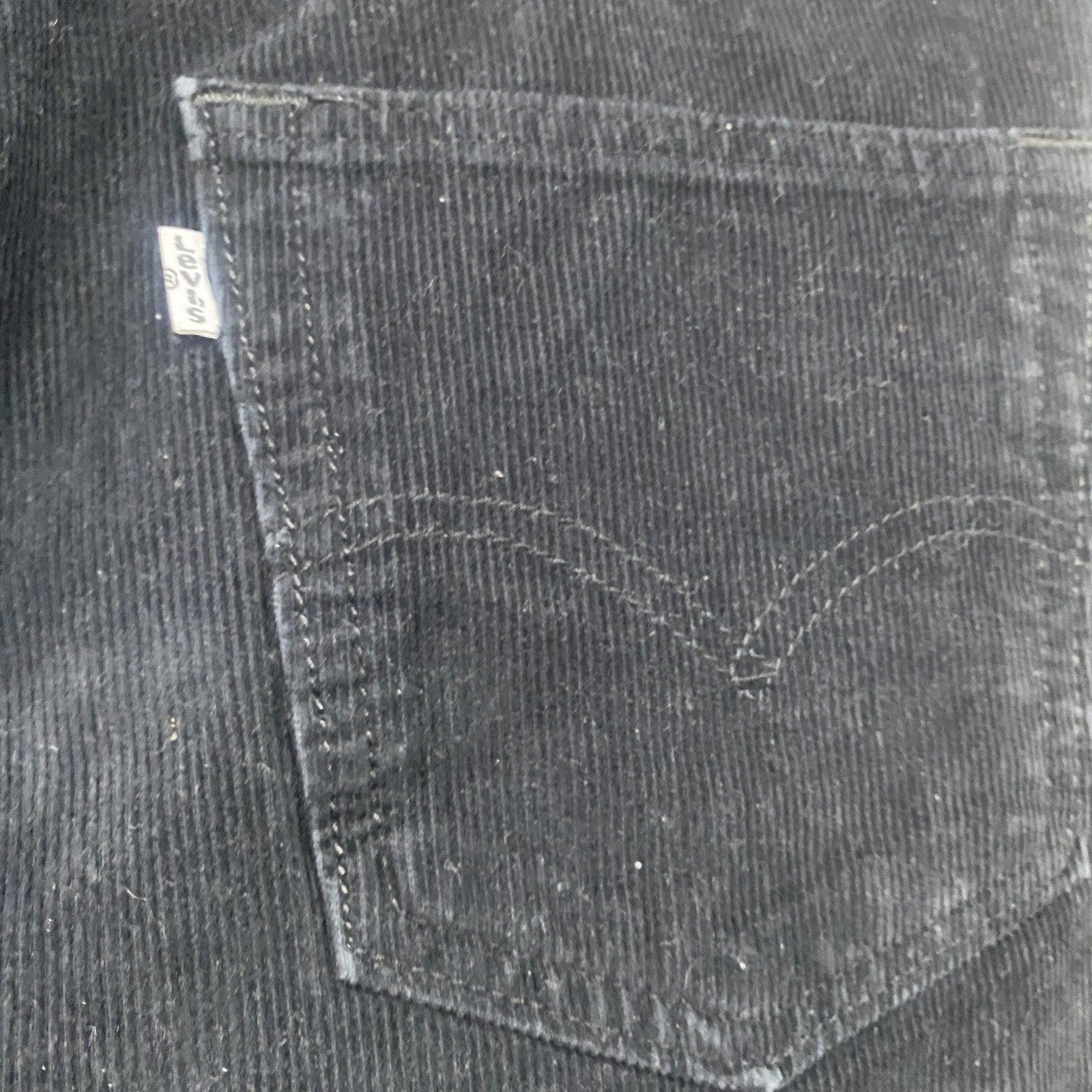 Levi's　リーバイス　505　コーデュロイパンツ　ジップフライ　黒　ブラック　W34サイズ