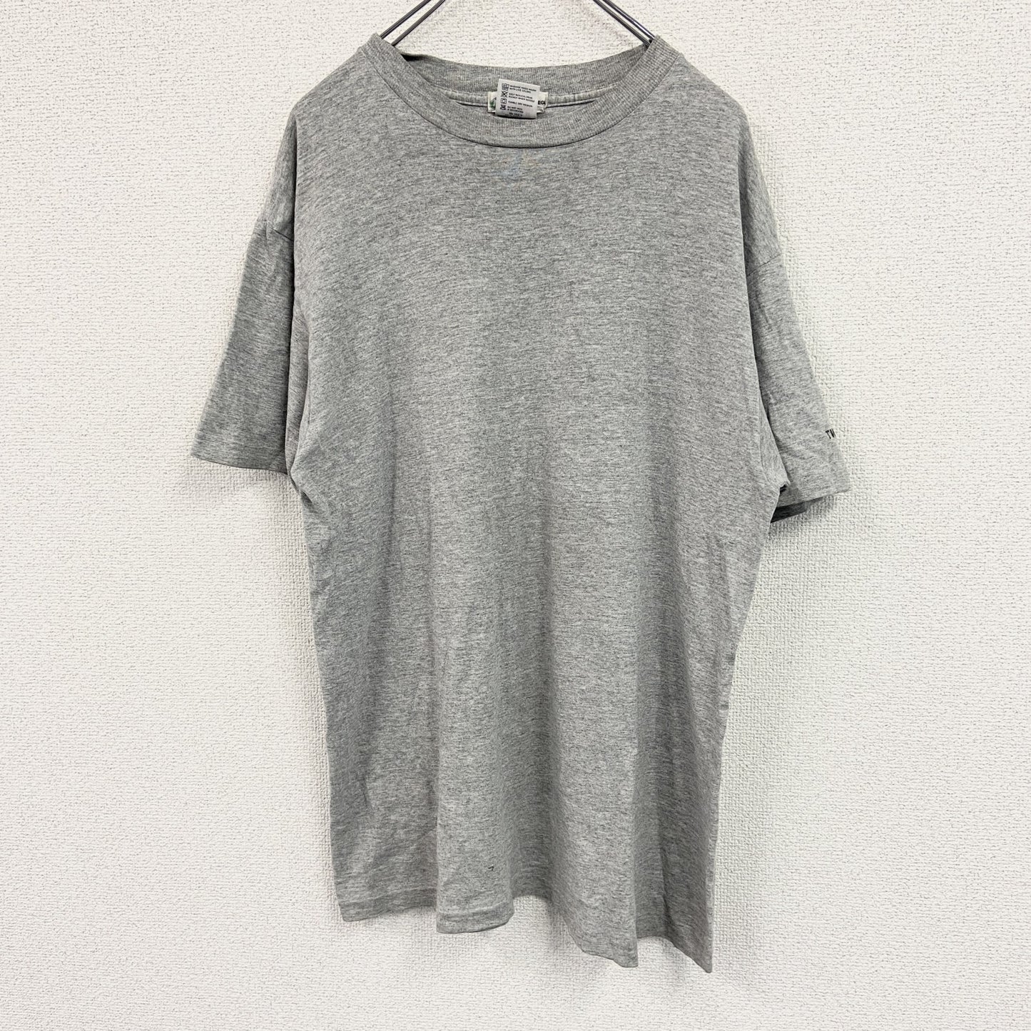 anvil　アンビル　半袖プリントTシャツ　シングルステッチ　灰色　グレー　Lサイズ