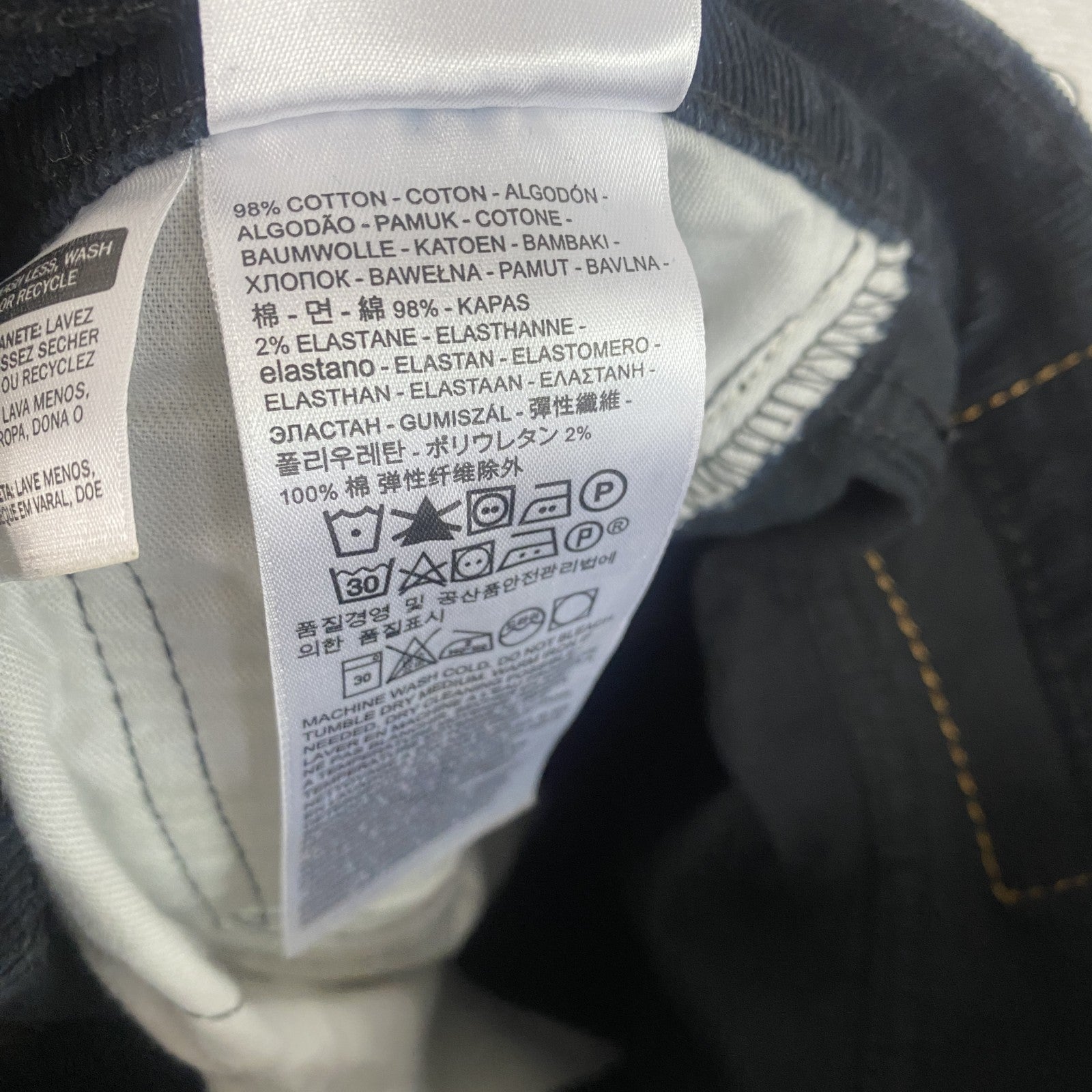 Levi's　リーバイス　505　コーデュロイパンツ　ジップフライ　黒　ブラック　W34サイズ