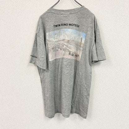 anvil　アンビル　半袖プリントTシャツ　シングルステッチ　灰色　グレー　Lサイズ