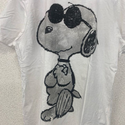 古着 used　スヌーピー　Snoopy　半袖プリントTシャツ　キャラクター　PEANUTS　ピーナッツ　白　ホワイト　Mサイズ