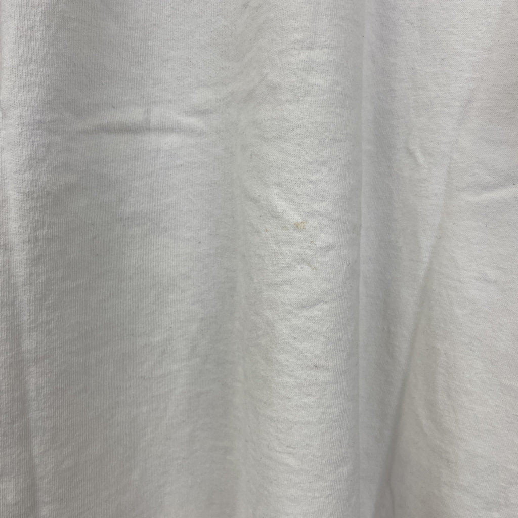 古着 used　ALPZ　アルプツ　半袖プリントTシャツ　白　カジュアルデザイン　クルーネック　シングルステッチ　90s　Lサイズ