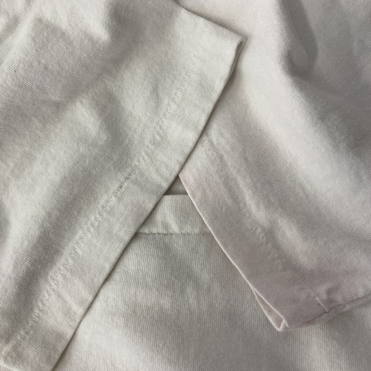 古着 used　ALPZ　アルプツ　半袖プリントTシャツ　白　カジュアルデザイン　クルーネック　シングルステッチ　90s　Lサイズ