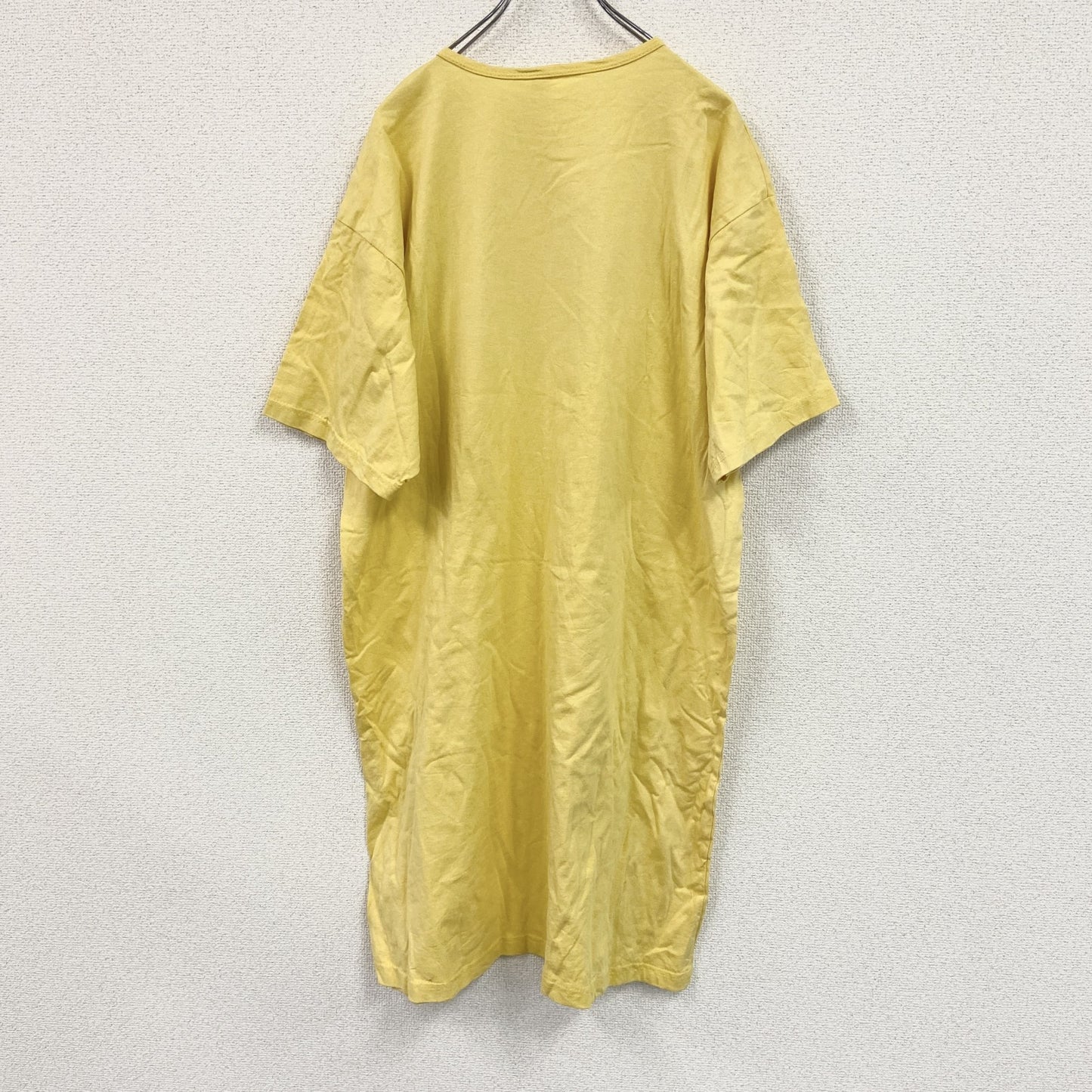 Tシャツワンピース　黄色　イエロー　1 サイズ
