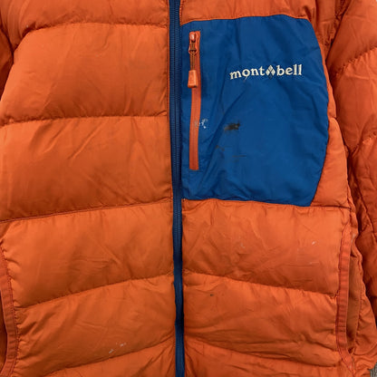mont-bell　モンベル　コロラドパーカ　リバーシブル　ダウン90％　オレンジ　ブルー　140サイズ