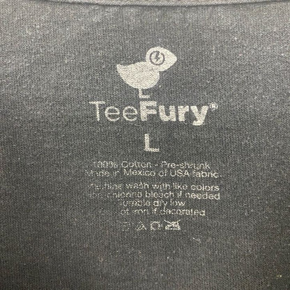 古着 used　TeeFury　半袖プリントTシャツ　Hell and Back Boys　黒　ブラック　キャラクター　Lサイズ