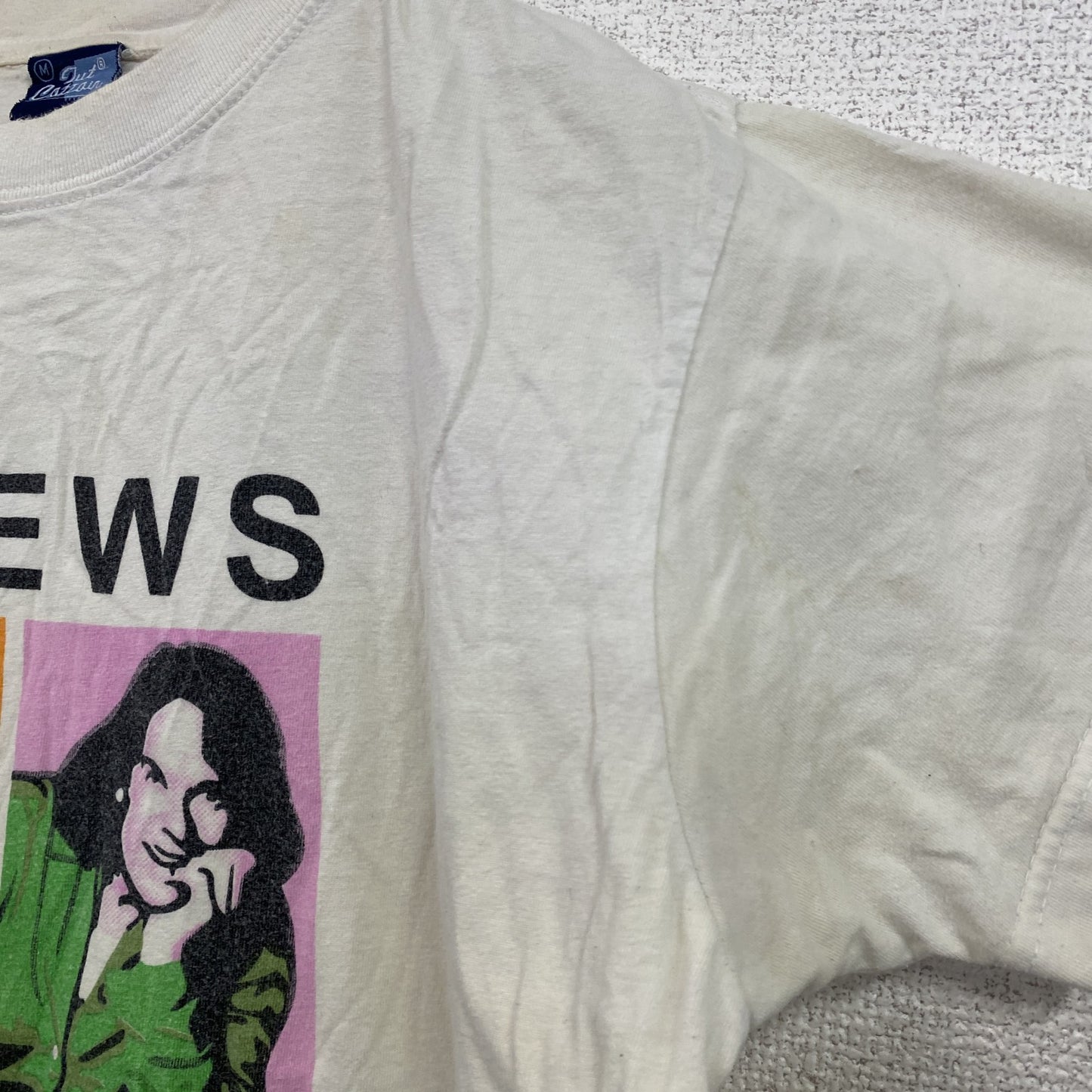Jut Catzain　半袖プリントTシャツ　白　ホワイト　Mサイズ