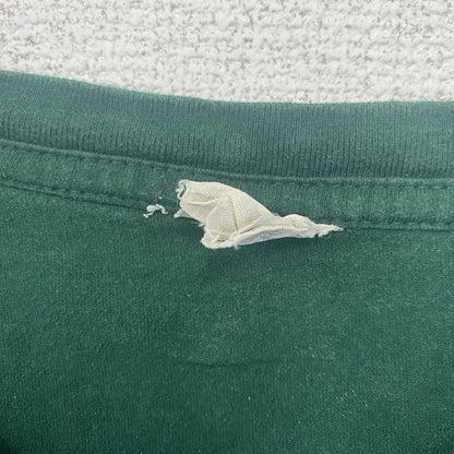 古着 used　半袖プリントTシャツ　アルピルスバッハー クロスターブロイ　ドイツビール　バックプリント　緑　グリーン
