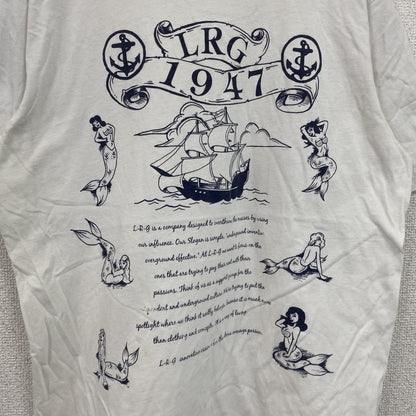 LRG　半袖プリントTシャツ　白　ホワイト　Sサイズ