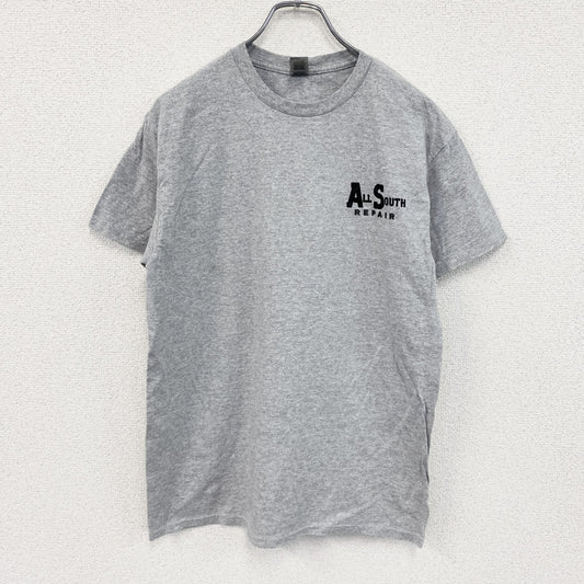GILDAN　ギルダン　半袖プリントTシャツ　灰色　グレー　Mサイズ