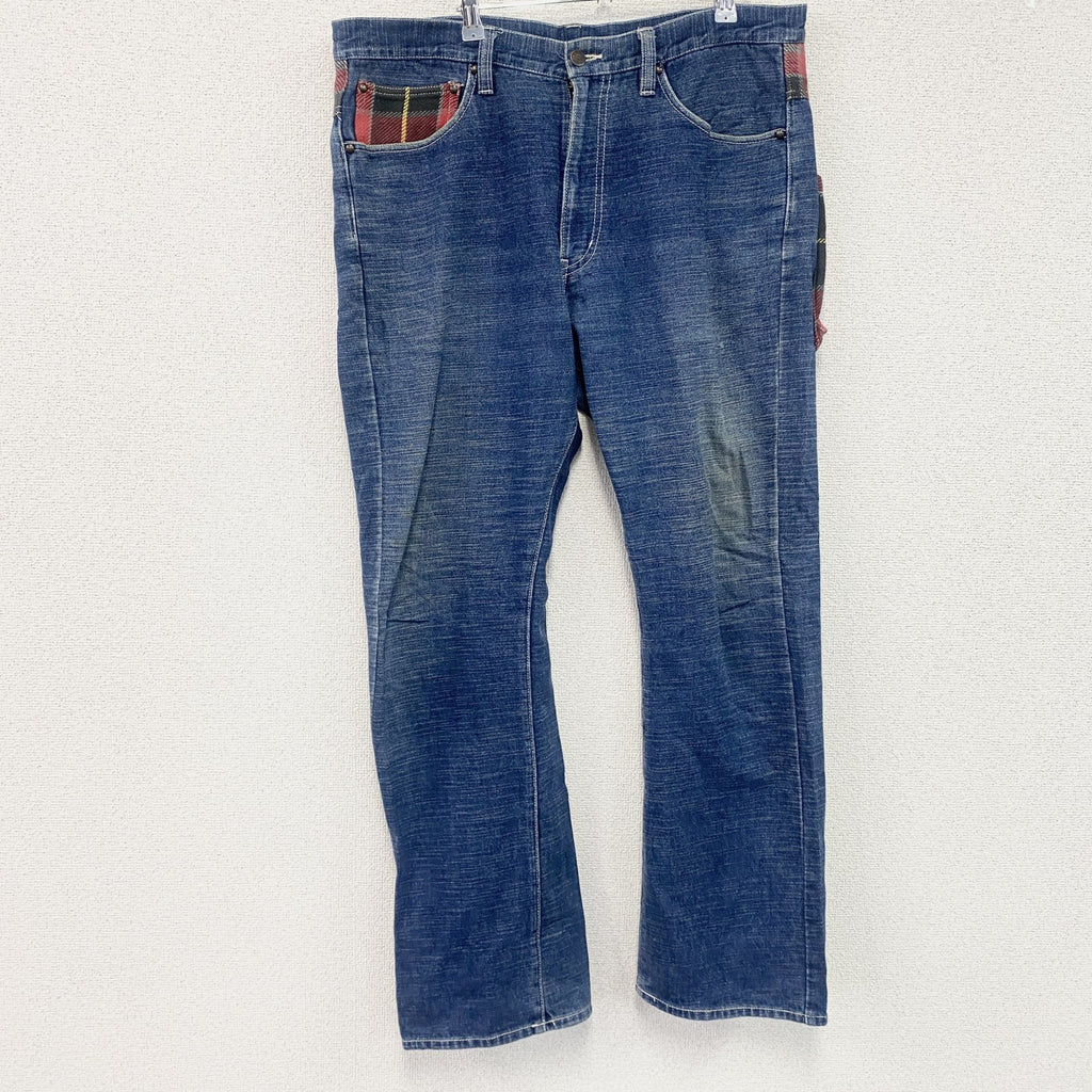 Dickies　ディッキーズ　デニムパンツ/ジーンズ　ジップポケット　チェック柄　ジップフライ　インディゴ　W36サイズ