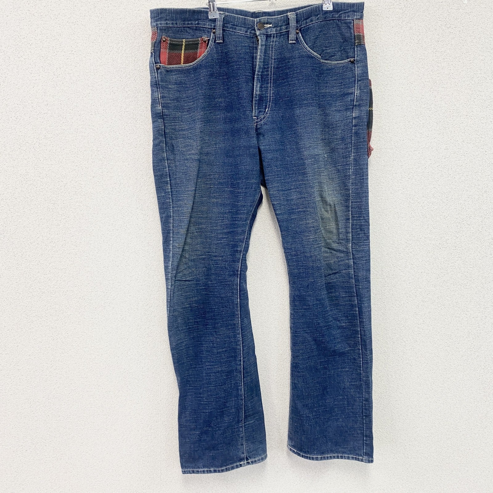 Dickies　ディッキーズ　デニムパンツ/ジーンズ　ジップポケット　チェック柄　ジップフライ　インディゴ　W36サイズ