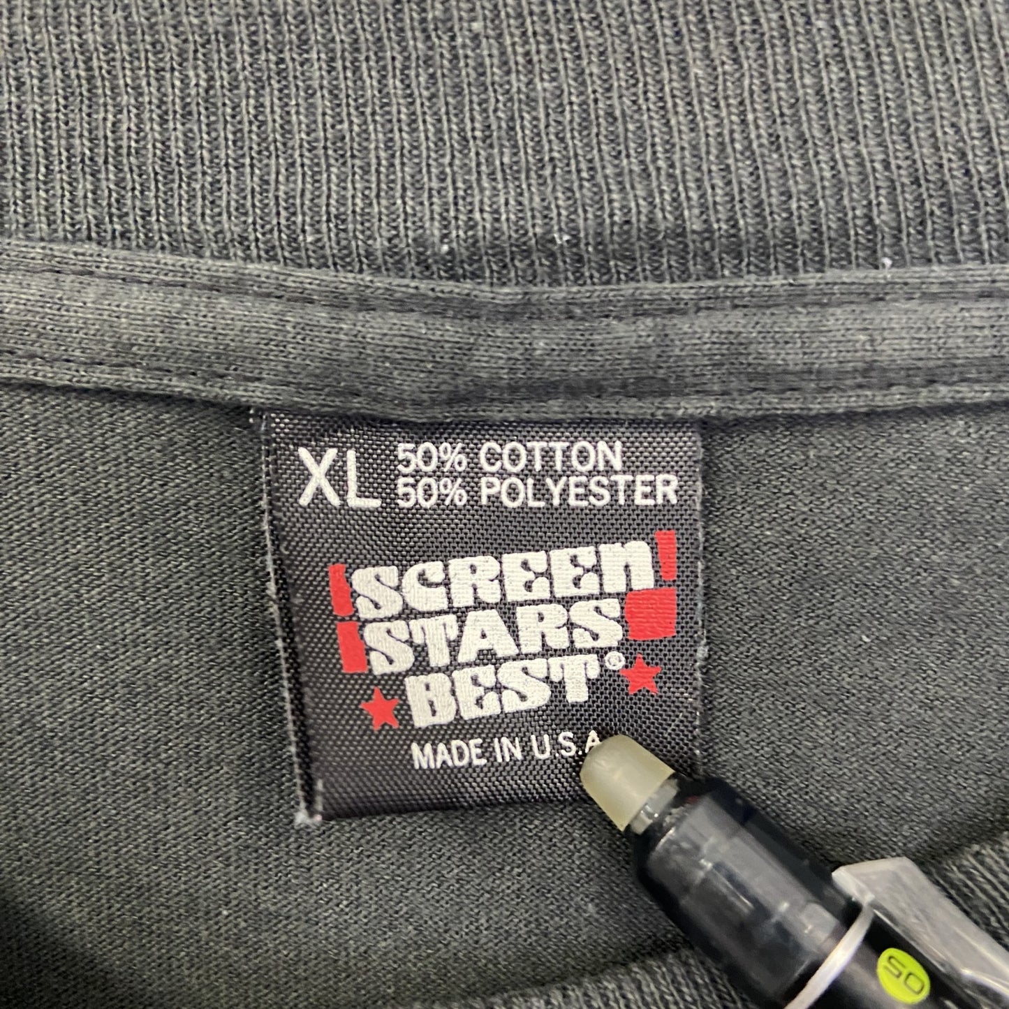 古着 used　SCREEN STARS BEST　半袖プリントTシャツ　グレー　シングルステッチ　90s　カジュアル　XLサイズ