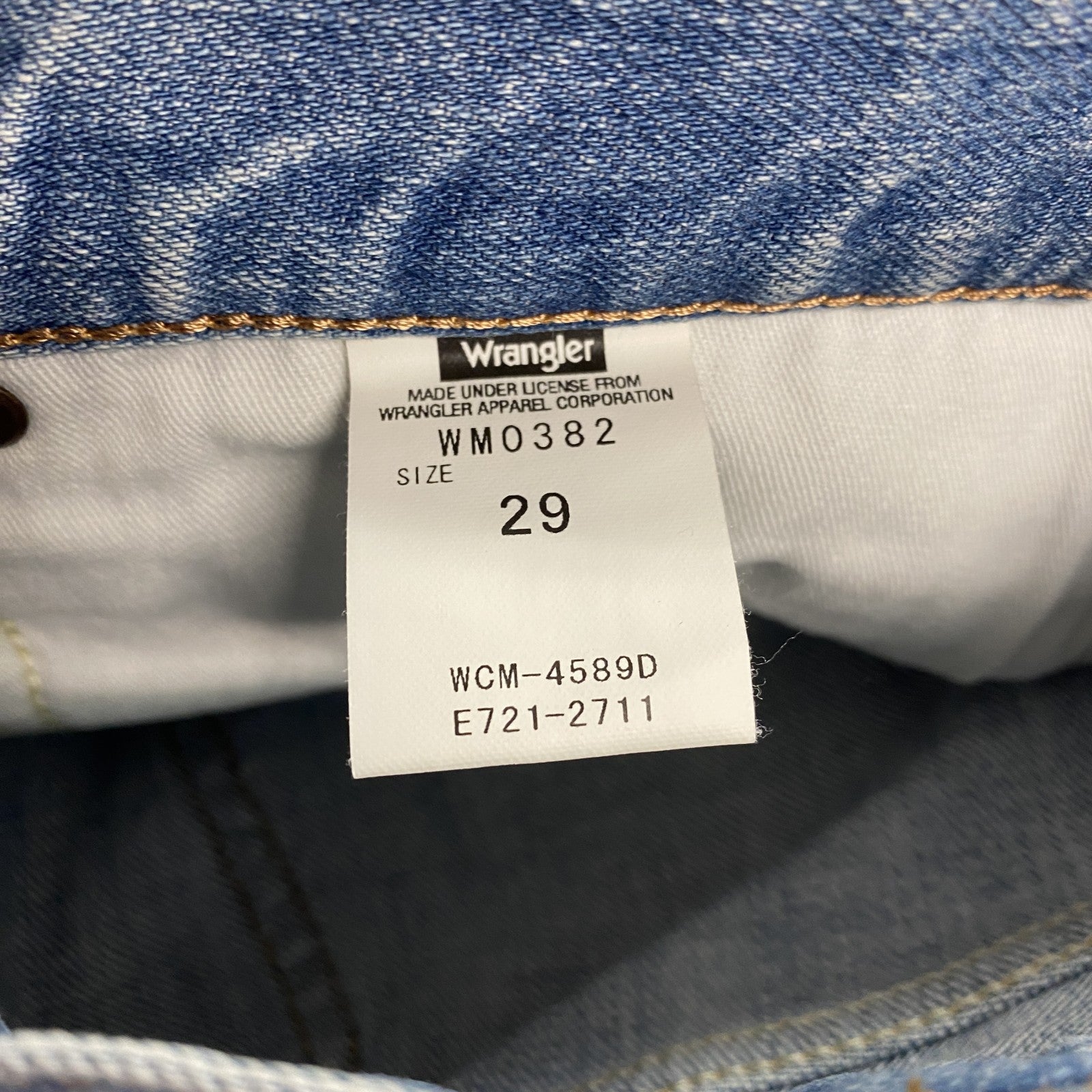 Wrangler　ラングラー　デニムパンツ/ジーンズ　ジップフライ　縦落ち　フェード　インディゴ　29サイズ